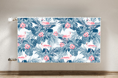 Magnetiskt radiatorskydd Flamingos och fläckar