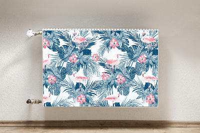 Magnetiskt radiatorskydd Flamingos och fläckar