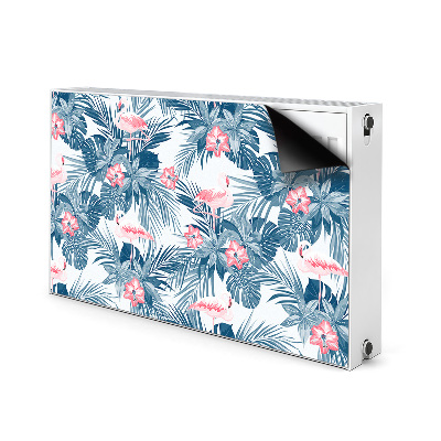 Magnetiskt radiatorskydd Flamingos och fläckar