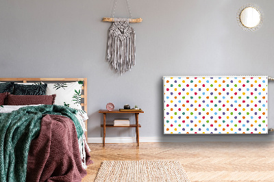 Magnetiskt radiatorskydd Färgglada prickar