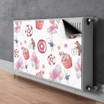 Magnetiskt radiatorskydd Godis och ballonger