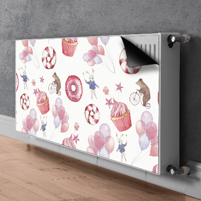 Magnetiskt radiatorskydd Godis och ballonger