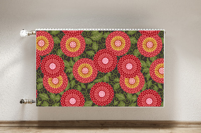 Magnetiskt radiatorskydd Geometriska blommor