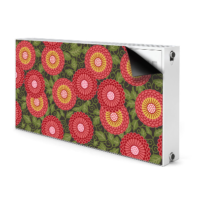 Magnetiskt radiatorskydd Geometriska blommor