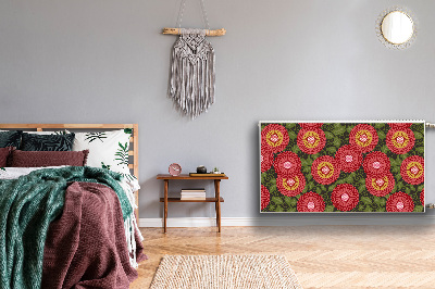 Magnetiskt radiatorskydd Geometriska blommor