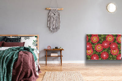 Magnetiskt radiatorskydd Geometriska blommor