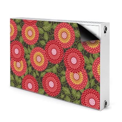 Magnetiskt radiatorskydd Geometriska blommor