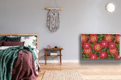 Magnetiskt radiatorskydd Geometriska blommor