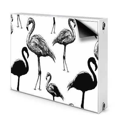 Magnetisk radiatorkåpa Flamingos i retrostil