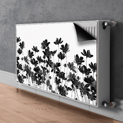 Magnetisk radiatorkåpa Svart äng