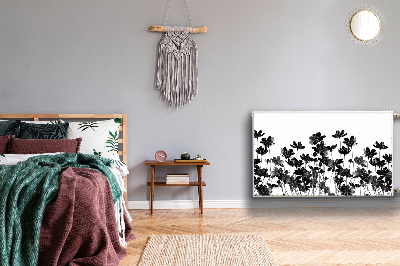 Magnetisk radiatorkåpa Svart äng
