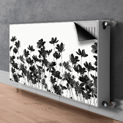Magnetisk radiatorkåpa Svart äng