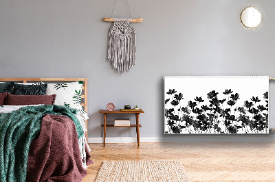 Magnetisk radiatorkåpa Svart äng