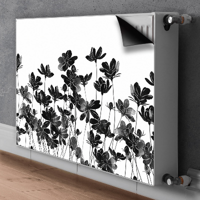 Magnetisk radiatorkåpa Svart äng