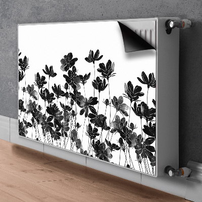 Magnetisk radiatorkåpa Svart äng