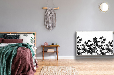 Magnetisk radiatorkåpa Svart äng