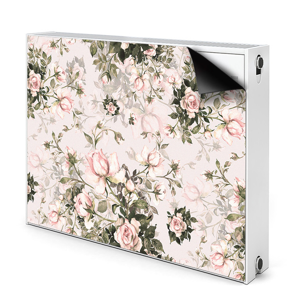 Magnetisk radiatorkåpa Färgglada blommor