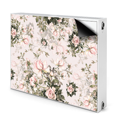 Magnetisk radiatorkåpa Färgglada blommor