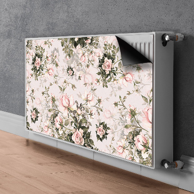 Magnetisk radiatorkåpa Färgglada blommor