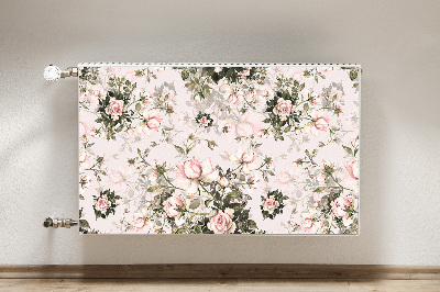 Magnetisk radiatorkåpa Färgglada blommor