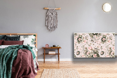 Magnetisk radiatorkåpa Färgglada blommor