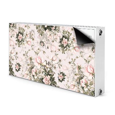 Magnetisk radiatorkåpa Färgglada blommor