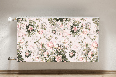 Magnetisk radiatorkåpa Färgglada blommor