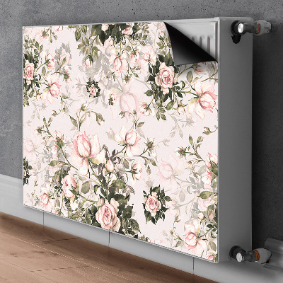Magnetisk radiatorkåpa Färgglada blommor