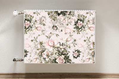 Magnetisk radiatorkåpa Färgglada blommor