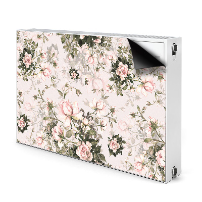 Magnetisk radiatorkåpa Färgglada blommor
