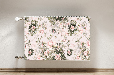 Magnetisk radiatorkåpa Färgglada blommor