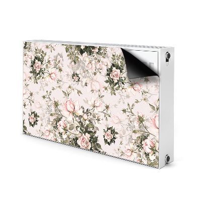 Magnetisk radiatorkåpa Färgglada blommor