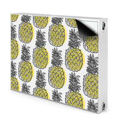 Magnetiskt radiatorskydd Ananas mönster