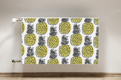 Magnetiskt radiatorskydd Ananas mönster