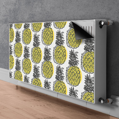 Magnetiskt radiatorskydd Ananas mönster