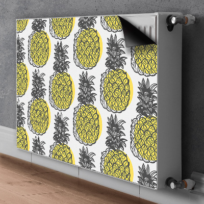 Magnetiskt radiatorskydd Ananas mönster