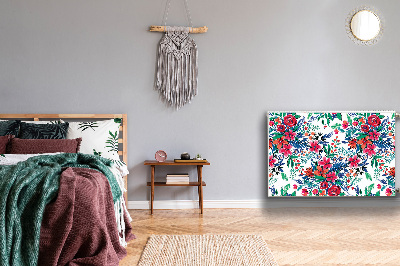 Magnetisk radiatorkåpa Färgglada blommor