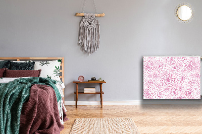 Magnetisk radiatorkåpa Rosa blommor