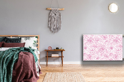 Magnetisk radiatorkåpa Rosa blommor