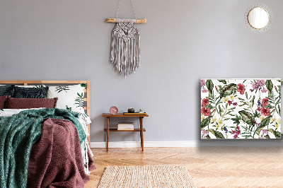 Magnetisk radiatorkåpa Tropiska blommor