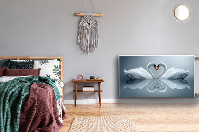Magnetisk radiatorkåpa Svanar