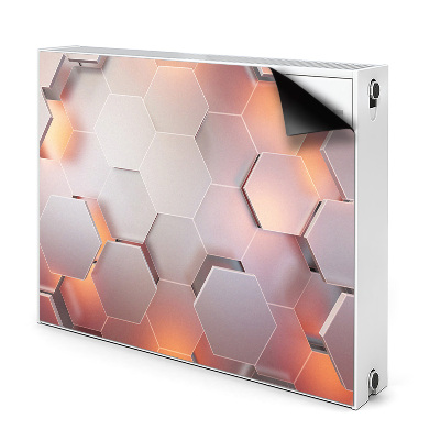 Magnetiskt radiatorskydd Hexabstraktion