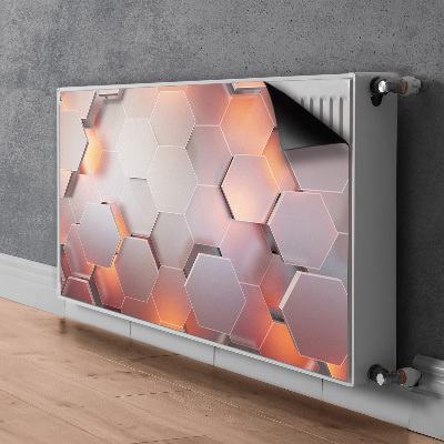 Magnetiskt radiatorskydd Hexabstraktion