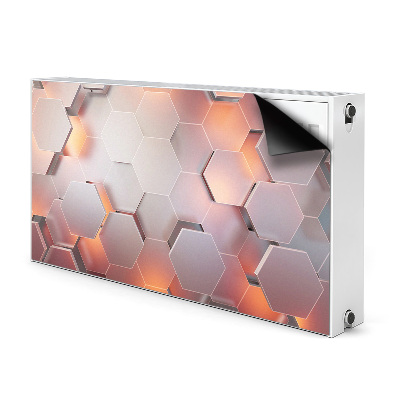 Magnetiskt radiatorskydd Hexabstraktion