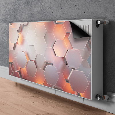 Magnetiskt radiatorskydd Hexabstraktion