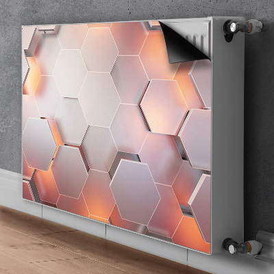 Magnetiskt radiatorskydd Hexabstraktion