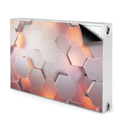 Magnetiskt radiatorskydd Hexabstraktion