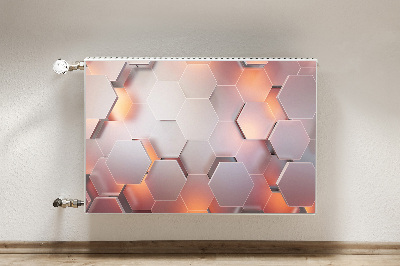 Magnetiskt radiatorskydd Hexabstraktion