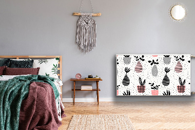 Magnetisk radiatorkåpa Prickiga krukor