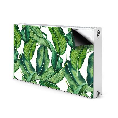 Magnetisk radiatorkåpa Gröna stora blad